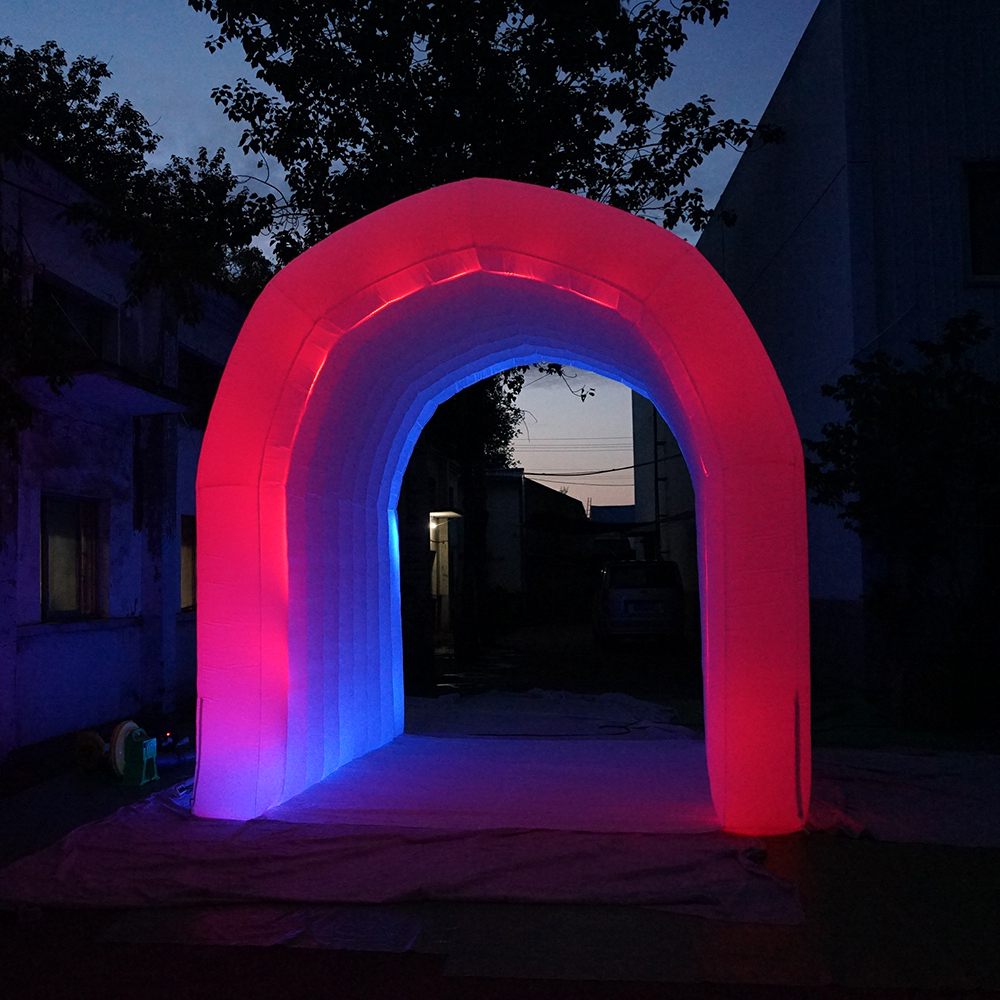 Lighting Inflatable Structure Tunnel for Advertising Decoration