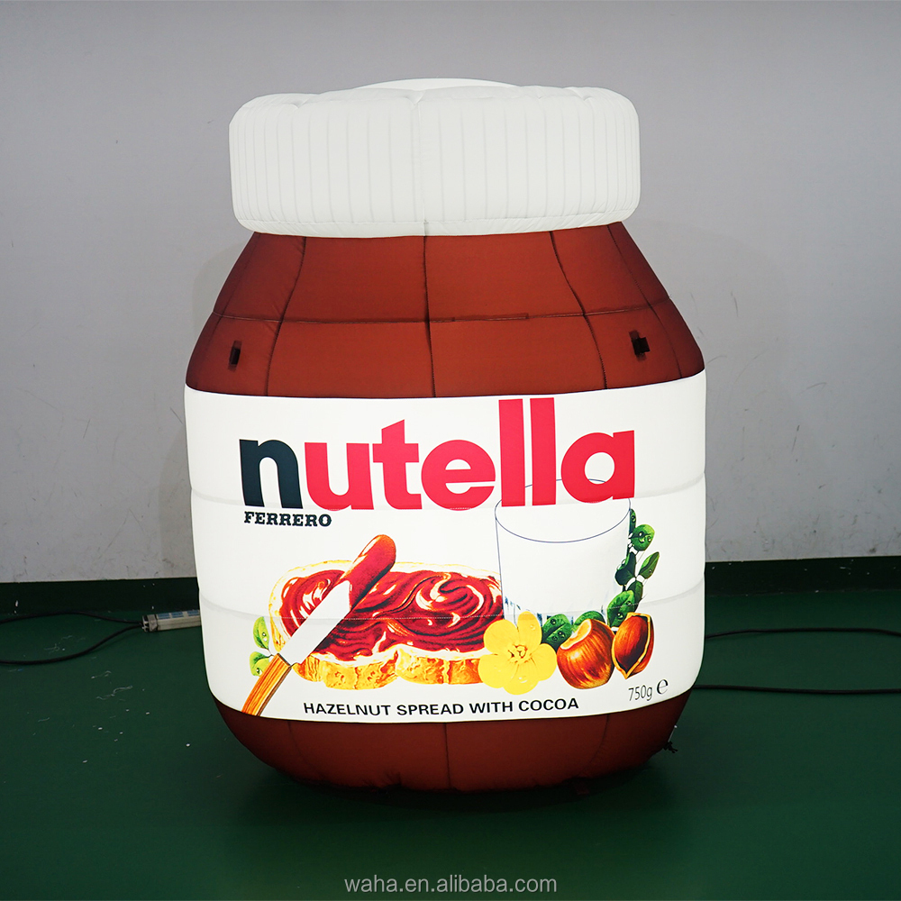Custom Advertising Inflatable Inflatable Chocolate Sauce Bottle Jar Model Inflatable Chocolate Jar for Mall