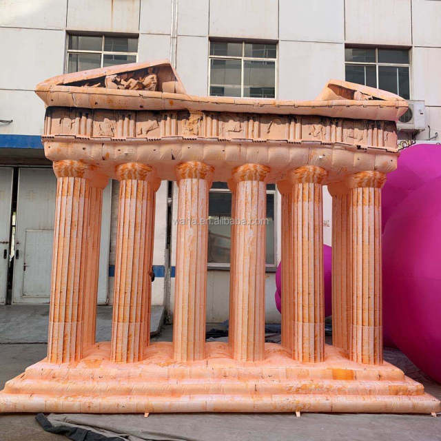 Ancient Architectural Inflatable Art Sculpture Statue Inflatable Pillar Customized Roman Tusk Inflatable Column