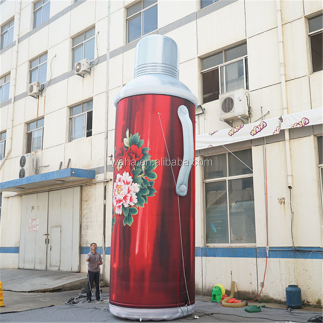 Chinese Style Inflatable Thermos Flask Bottle Old Things for Advertising Decoration