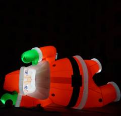 Building House Christmas Decorative Climbing Gift Santa Claus Inflatable