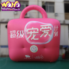 Advertising Walking Christmas Inflatable Snowman Mascot Costume for Adults