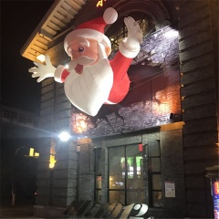 Giant Inflatable Cartoon Christmas Santa Claus, Outdoor Christmas Santa Claus Decorative Inflatable OEM