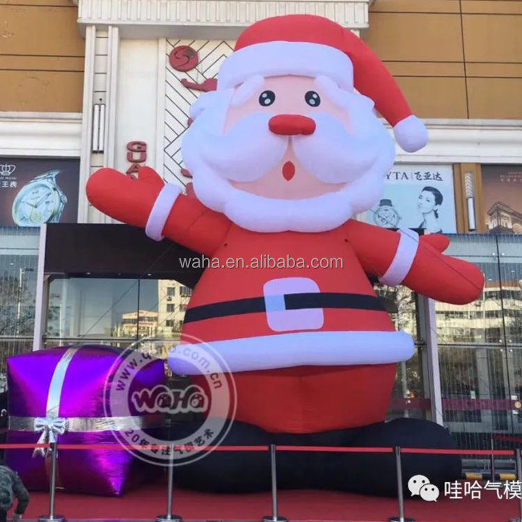 Custom Made Inflatable Santa Claus Is Sleeping Outdoor Blow up Giant Santa Inflatable Christmas Decoration