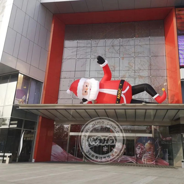 Santa Claus and Inflatable Reindeer Giant PVC Christmas Decorations Inflatable Costume