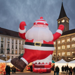 Custom Made Inflatable Santa Claus Is Sleeping Outdoor Blow up Giant Santa Inflatable Christmas Decoration