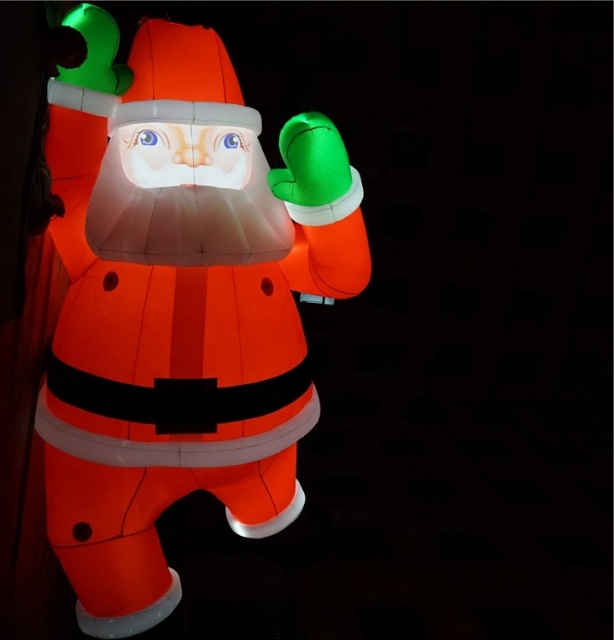Giant Inflatable Christmas Santa Clause Climbing Wall for Christmas Decor