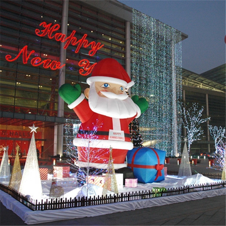 Giant Inflatable Cartoon Christmas Santa Claus, Outdoor Christmas Santa Claus Decorative Inflatable