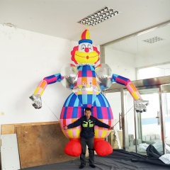 Shopping Mall Anniversary Celebrating Inflatable Puppet City Parade Inflatable Walking Clown Puppet Blow up Puppet Inflatable
