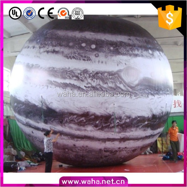 Giant Inflatable Advertising LED Light Moon Balloon for Outdoors Decoration
