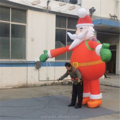 Giant Inflatable Santa Claus Puppet Costume for Outdoor Christmas Decoration
