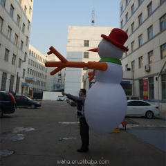Christmas Decoration Adult Inflatable Snowman Puppet Costume for Sale