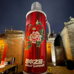 Red Inflatable Thermos Flask Bottle Old Things Inflatable Old Objects Inflatable Wine Bottle for Advertising Decoration