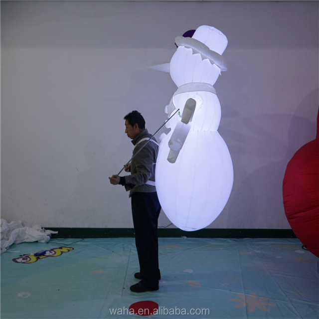 Christmas Decoration Adult Inflatable Snowman Puppet Costume for Sale