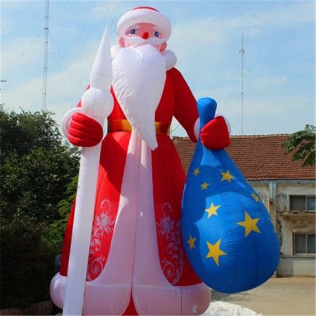 Giant Inflatable Cartoon Christmas Santa Claus, Outdoor Christmas Santa Claus Decorative Inflatable
