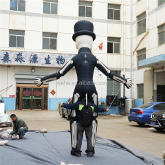 Giant Inflatable Cartoon Skull Head Light Decoration Halloween Outdoor