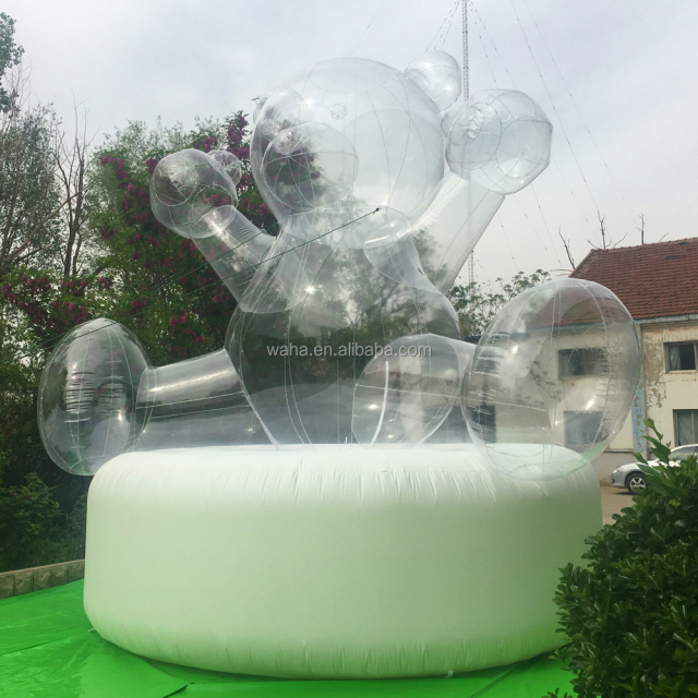 Event Party Decoration Inflatable Transparent Christmas Bear