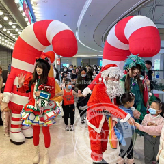 Inflatable Christmas Decorations Outdoor and Inflatable Santa Claus Mascot Costume  for Christmas Inflatable Decoration Outdoor