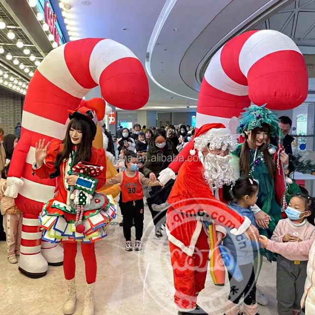 Inflatable Christmas Decorations Outdoor and Inflatable Santa Claus Mascot Costume  for Christmas Inflatable Decoration Outdoor