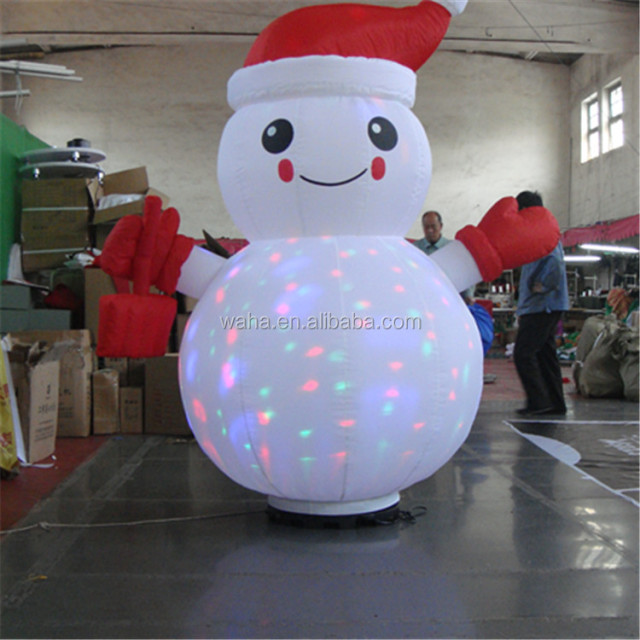 Chubby Christmas Outdoor Decoration Blow up Inflatable Snowman Cartoon Model