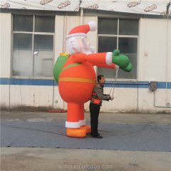 Giant Inflatable Santa Claus Puppet Costume for Outdoor Christmas Decoration