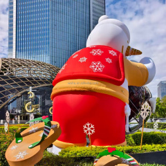 Event Party Decoration Inflatable Transparent Christmas Bear