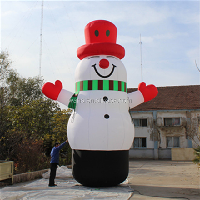 Chubby Christmas Outdoor Decoration Blow up Inflatable Snowman Cartoon Model