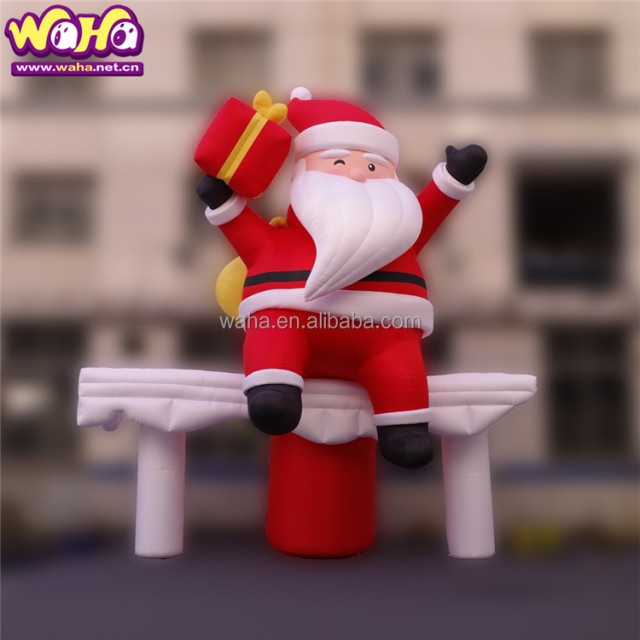 Outdoor Inflatable Santa Claus Inflatable Decorations for Party