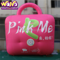 Advertising Walking Christmas Inflatable Snowman Mascot Costume for Adults