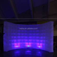 Portable Display Inflatable Booth Trade Show Wall With Led Light