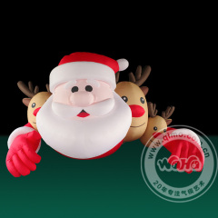 Santa Claus and Inflatable Reindeer Giant PVC Christmas Decorations Inflatable Costume