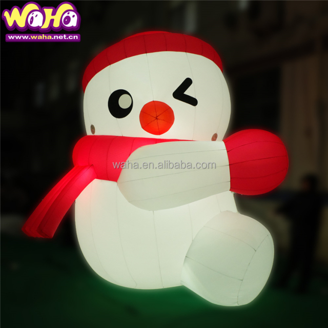 Giant Durable Inflatable Christmas Snowman Cartoon Outdoor for Xmas Decoration