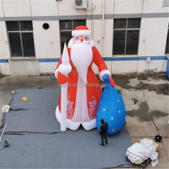 Inflatable Skiing Santa Claus Christmas Decoration Figurine Holiday Collection