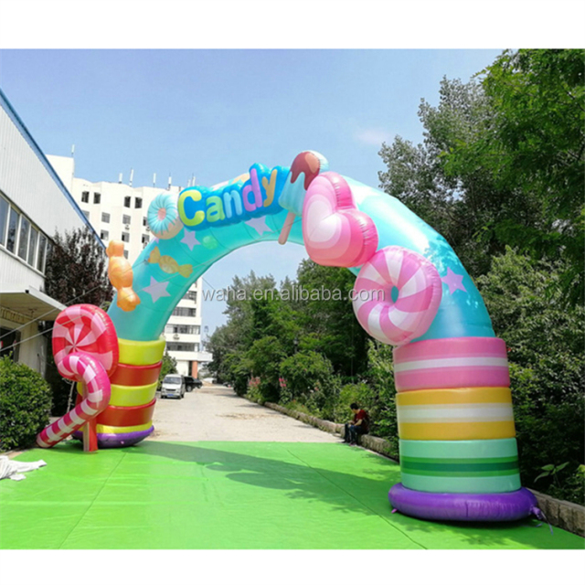 Customized Inflatable Candy Arch for Christmas Decoration