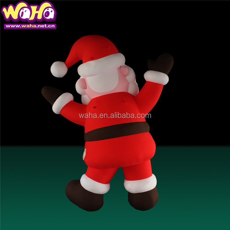 Large Advertising Inflatable Bear Balloon Christmas Cartoon Animal Mascot Model With Red Hat for Outdoor Event