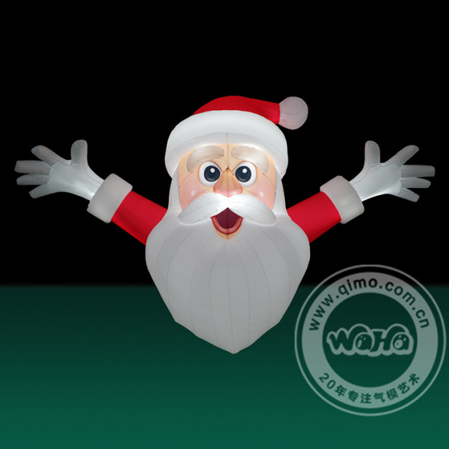 Santa Claus and Inflatable Reindeer Giant PVC Christmas Decorations Inflatable Costume