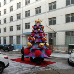 Customized Inflatable Christmas Tree Christmas Festival Indoor Decoration 5m Tall Inflatable Green Tree with LED Lights