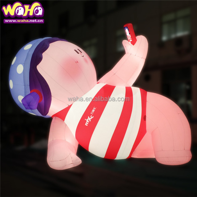 Giant Decorative Inflatable Peach Fruit for Outdoor Advertising