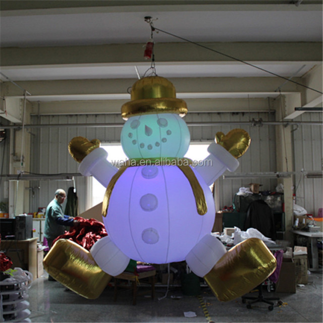 Chubby Christmas Outdoor Decoration Blow up Inflatable Snowman Cartoon Model