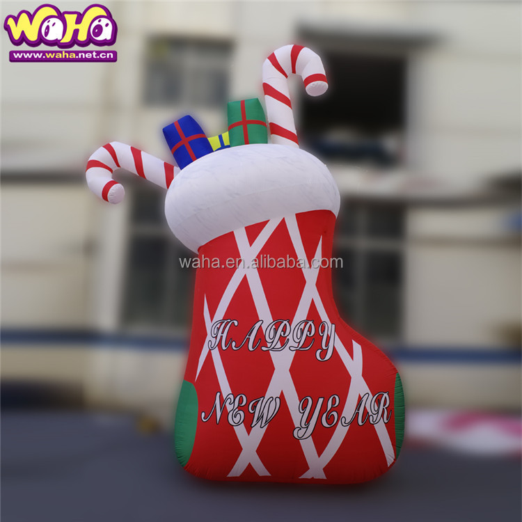 Custom Christmas Decorations Inflatable Santa Claus LED Outdoor Garden Lawn Winter Decorations Gas Model Santa Claus