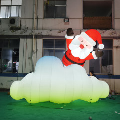 Inflatable Christmas Decorations Outdoor and Inflatable Santa Claus Mascot Costume  for Christmas Inflatable Decoration Outdoor