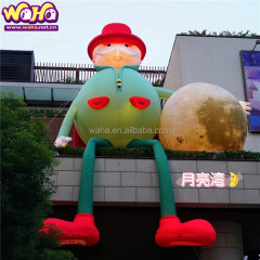 Custom Christmas Decorations Inflatable Santa Claus LED Outdoor Garden Lawn Winter Decorations Gas Model Santa Claus