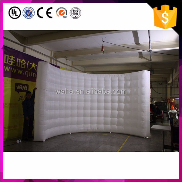 Unique Design Led Inflatable Photo Booth Wall for Sale Advertising with Colorful Light