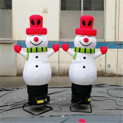 Hot Selling Advertising Inflatable Snowman air Dancer for Christmas Decoration
