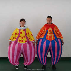 Funny Carnival Decor Clown Inflatable Fat Costume Suits for Event Decoration