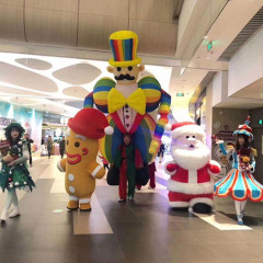 Stage Performance Pvc Advertising Inflatables Fat Clown Costume Outdoors Parade Inflatable Clown Puppet Balloon Inflatable Clown