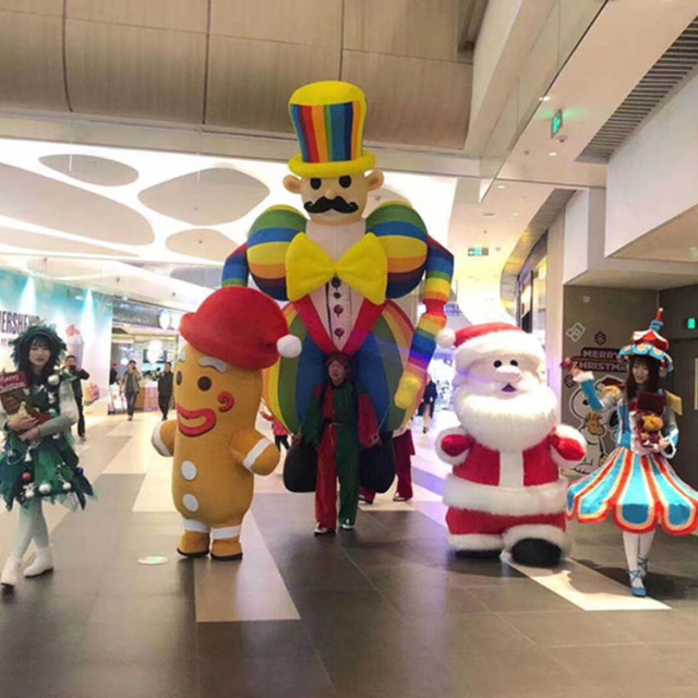 Stage Performance Pvc Advertising Inflatables Fat Clown Costume Outdoors Parade Inflatable Clown Puppet Balloon Inflatable Clown