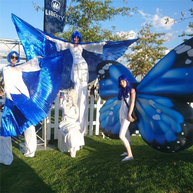 Carnival Festival Girls Inflatable butterfly wings Costume