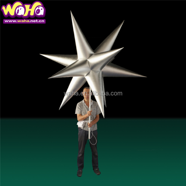Christmas Outdoor Performance Inflatable Handheld Star Puppet for Street Parade Activity Event Decoration