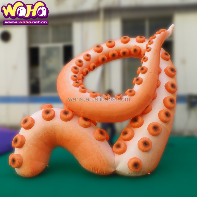 Custom Large Decorative Inflatable Octopus Arms Model , Advertising Display Octopus Tentacles Model , Wall Decoration Props